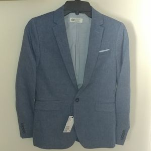 H&M Blazer and pants suit blue melange 11/12
